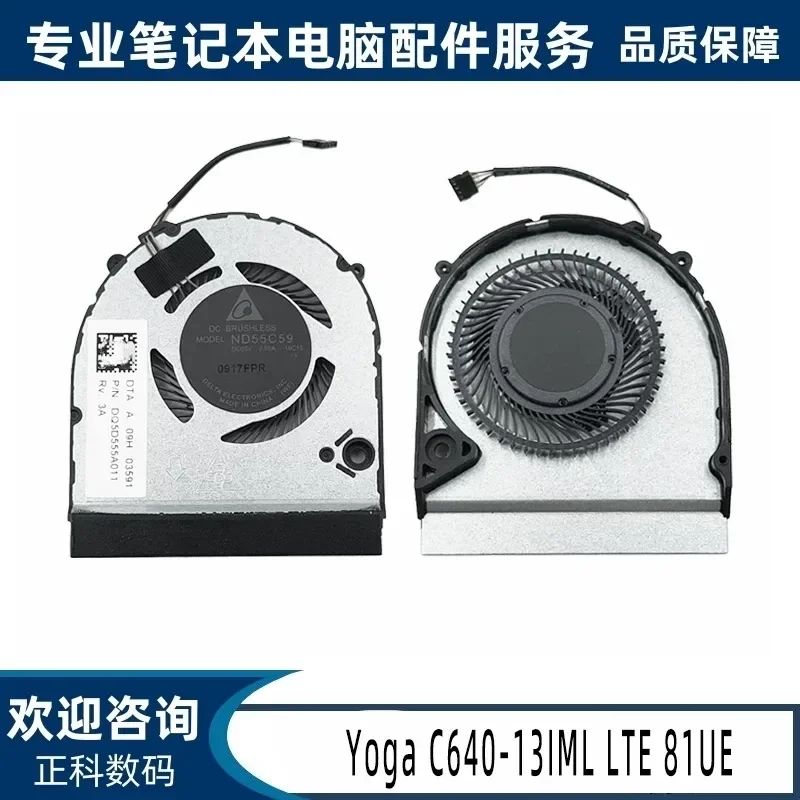 Fan and Heatsink Assembly for Lenovo Yoga C640-13IML LTE 81UE Model 5H40S19980
