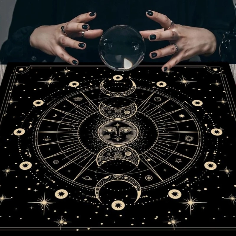 Metaphysical Game Mat Pendulum Divinations Altar Tablecloth Board Game Card Pad