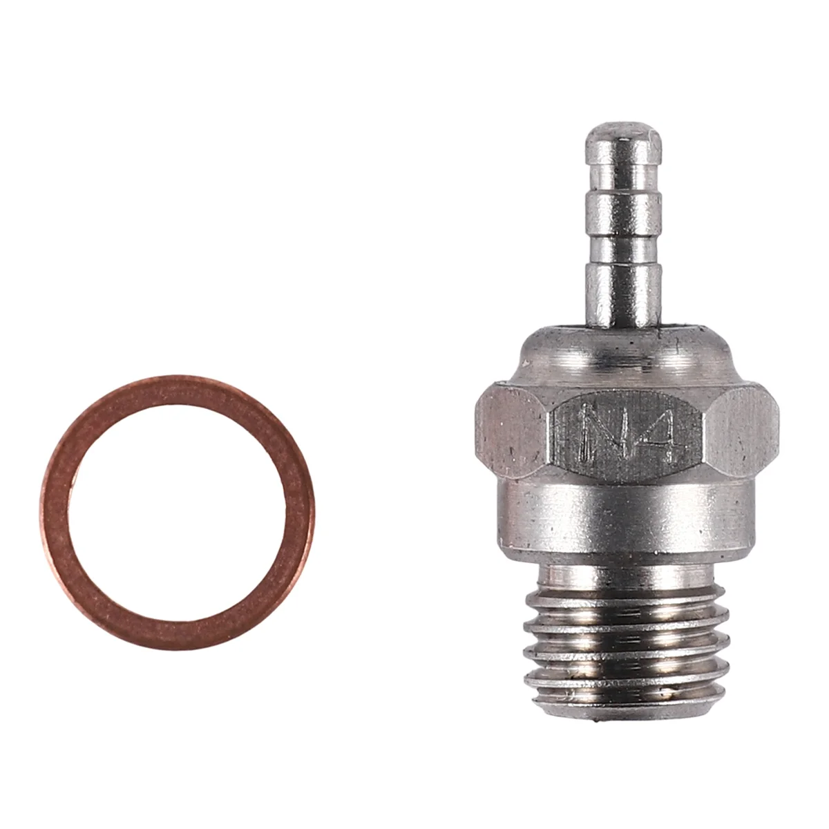 Bujía incandescente N4 para HSP 70117 1/10 1/8 RC Buggy Truck Vertex SH Nitro piezas de motor