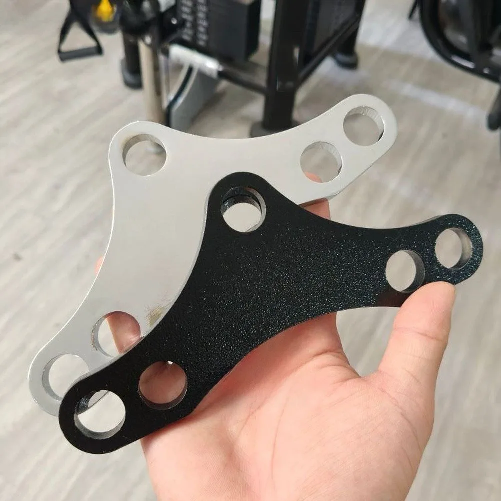Double Handle To Single Connection Adapter Plate 19x6.5cm Steel For Gym Pulley System Cable Machine Fitness Strength Training