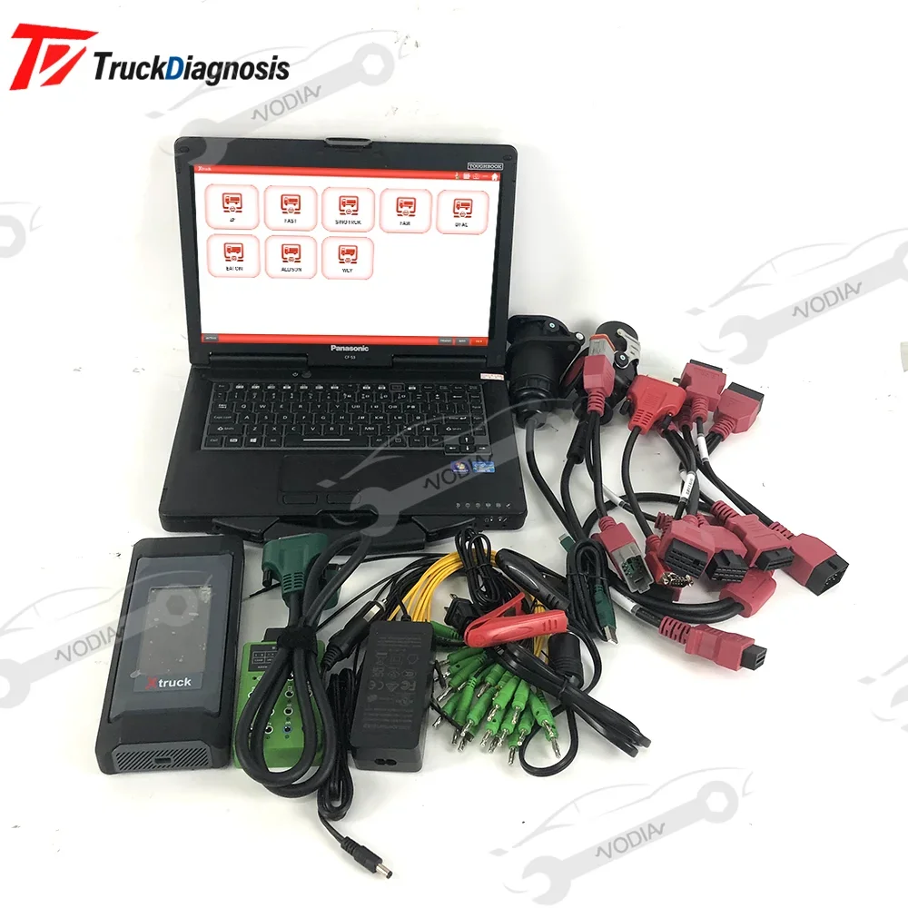 Xtruck Chassis Inspection with CF53 laptop ZF Function Reading Code for Heavy Duty Truck FAST SINOTRUK Eaton ZF WABCO Diagnostic