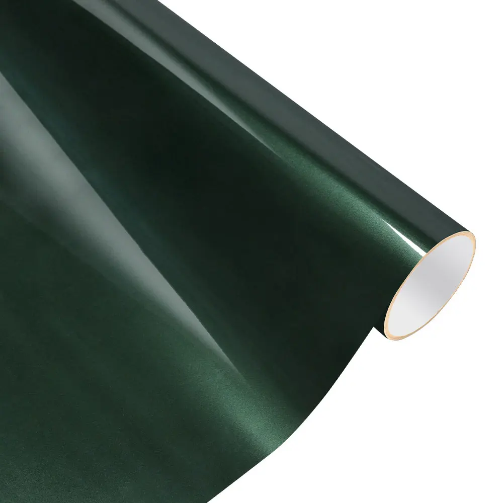 منتصف الليل الأخضر سيارة ملصق فقاعة الحرة التفاف الفينيل فيلم PET السيارات DIY ملصق مائي جسم السيارة ملصق ذاتي اللصق اكسسوارات السيارات #4