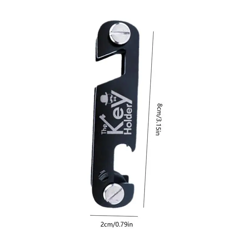 Key Organizer Key Chain Key Case Bottle Opener 2-in-1 Compact Keychain Multifunctional Stainless Steel Key Organizer For Adults