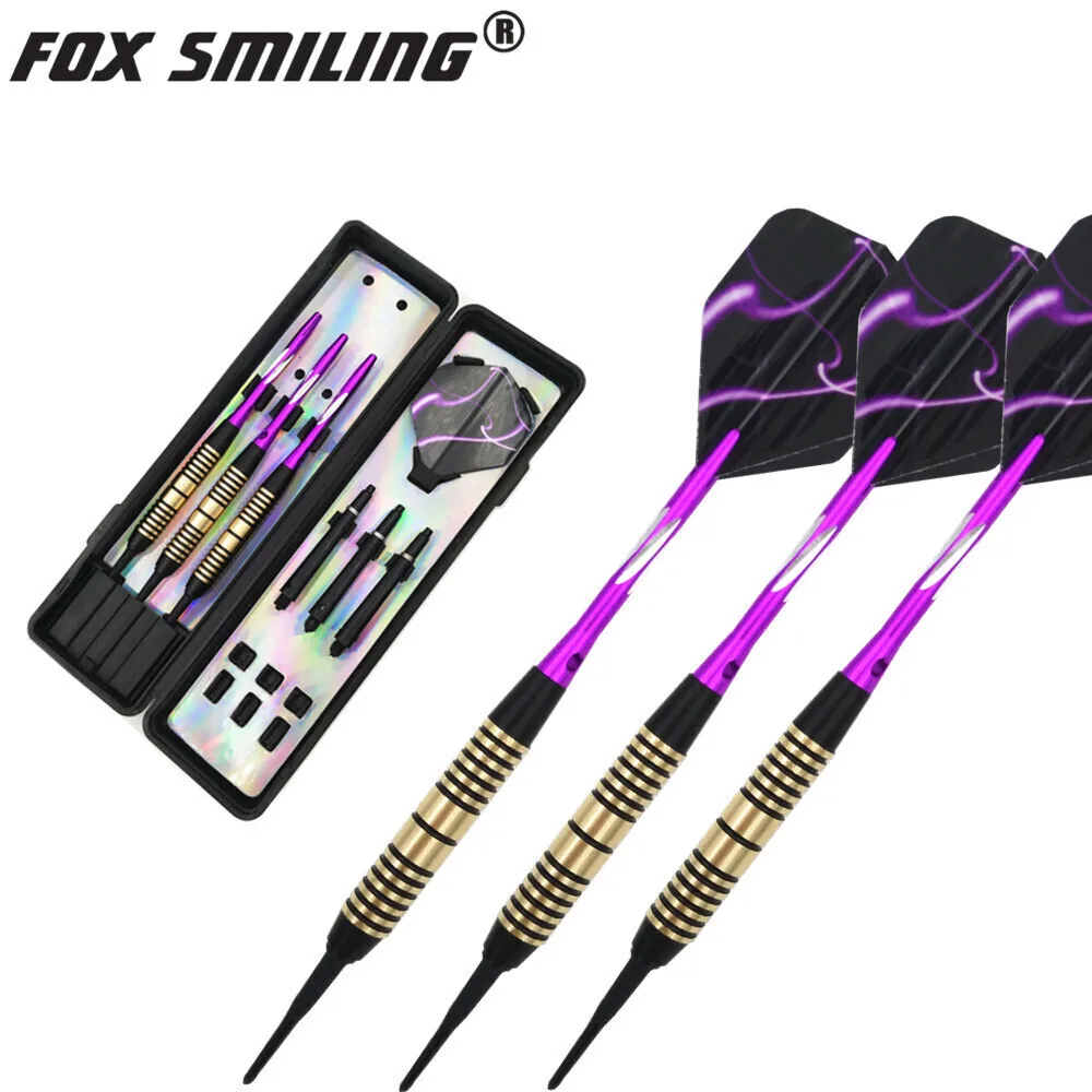 Fox Smiling 3PCS 18g Electronic Soft Darts With Brass Barrel