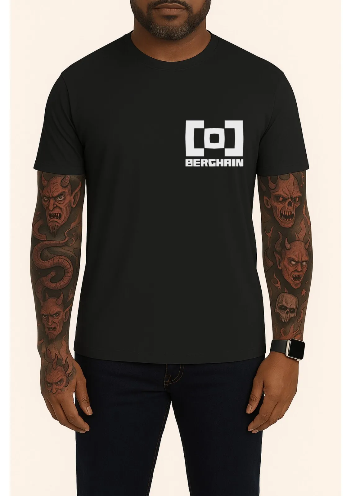 Berghain Berlin Club camiseta Techno música Unisex camiseta negra Rave Festival DJ EDM