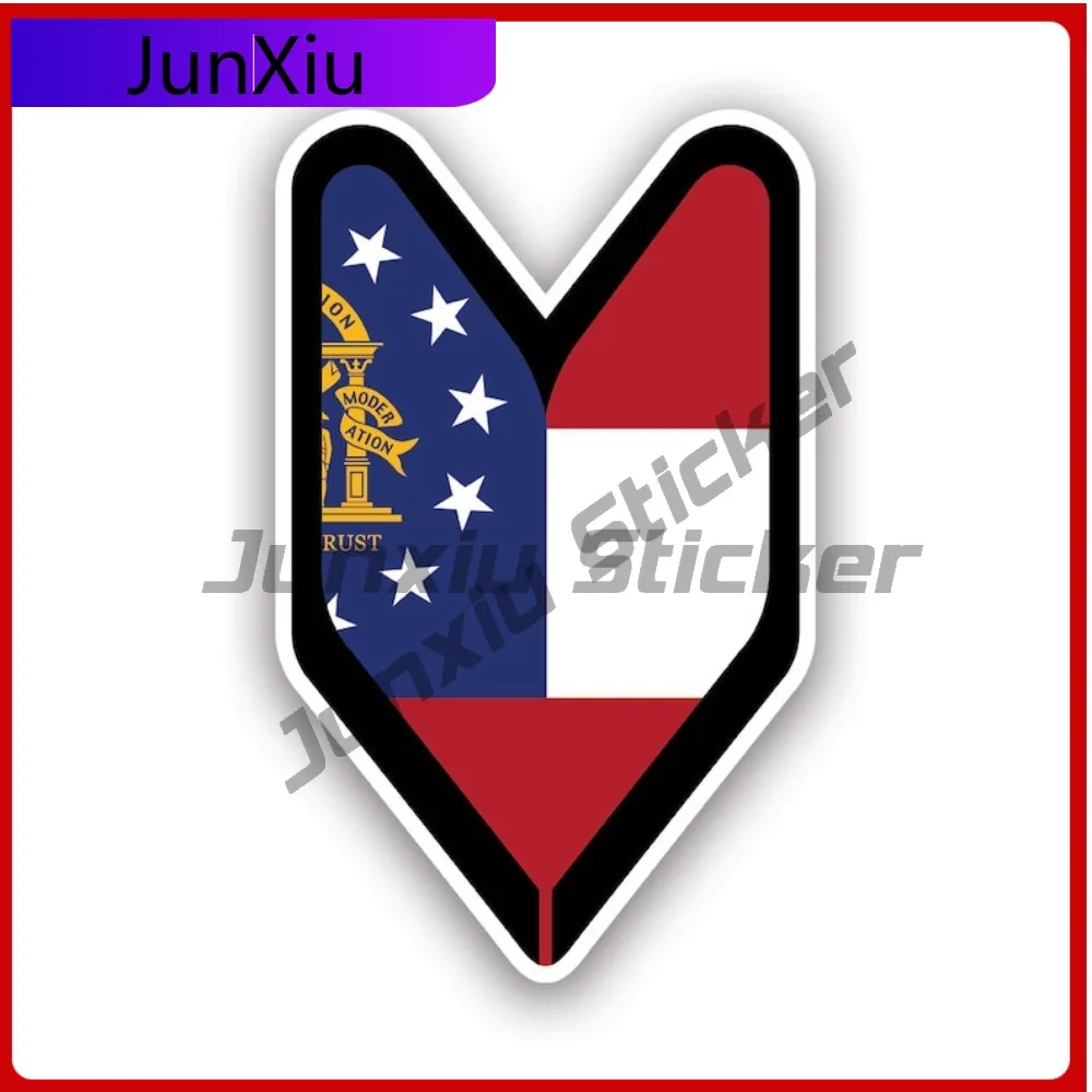 

Georgia Driver Badge Sticker Waterproof Outdoor Funny Window Waterproof Vinyl Decal For Door Trim Creative Unique Fun Sticker