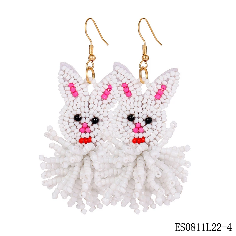 Pesenar ชุดกระต่ายสีขาวปาร์ตี้อีสเตอร์แบบครบชุดอุปกรณ์เสริมเครื่องแต่งกายกระต่ายหมวกตกแต่งบ้า