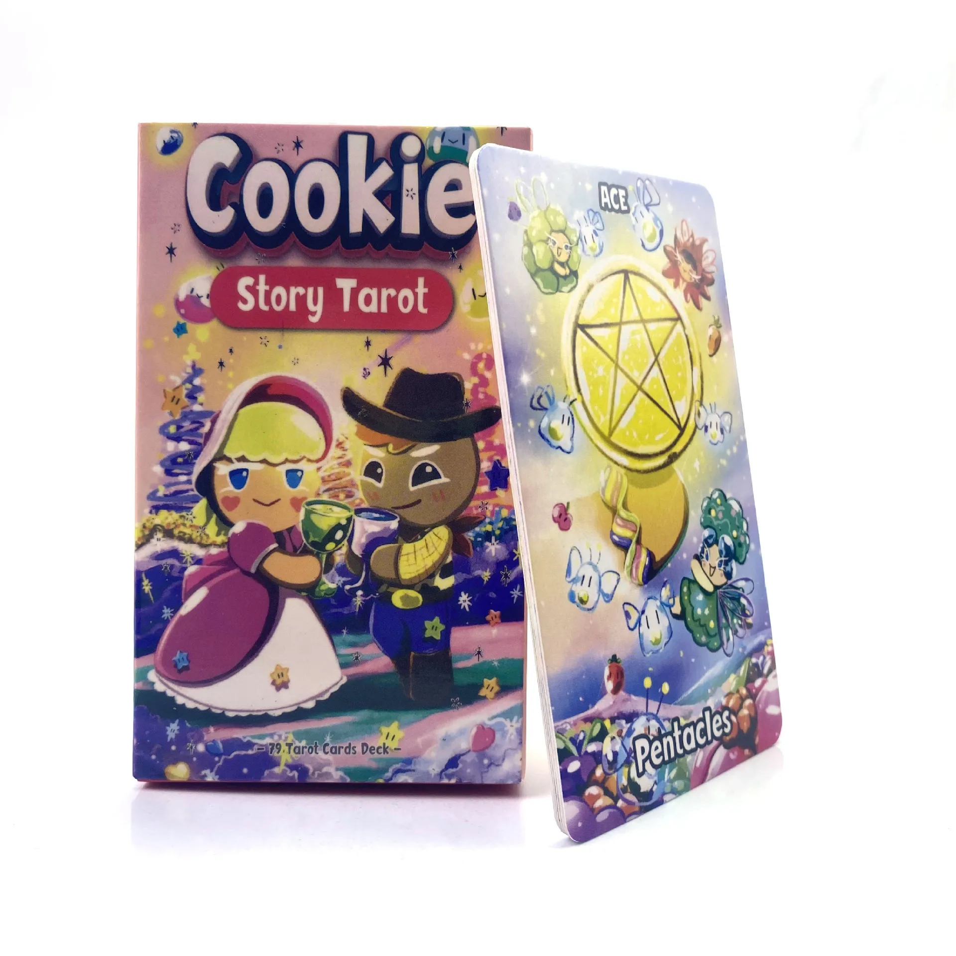 78 قطعة/المجموعة جديد كوكي ستوري بطاقة التارو مقاوم للماء دائم المنزل مجلس لعبة الملحقات