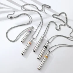 528Hz Frequency Whistle Love Frequency Pendants Rotation Stress Relief Meditation Breathing Anxiety Stainless Steel Necklace