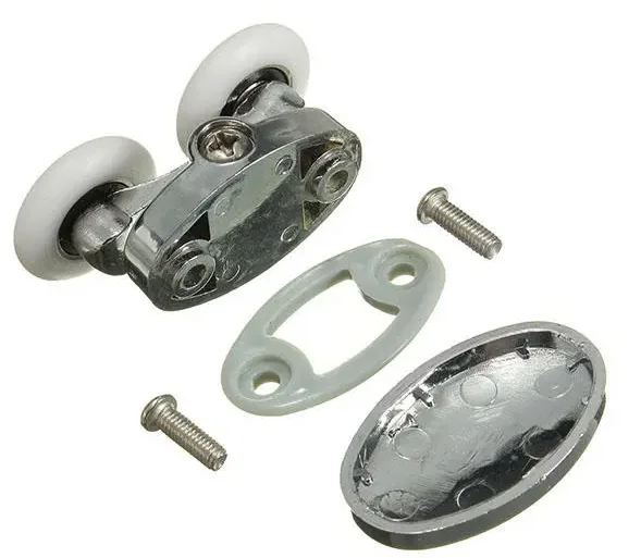 Picture 5: 2Pcs 25mm Shower Door Rollers Zinc Alloy Bathroom Wheel Accessories Glass Hardware