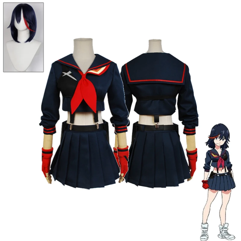 

Ryuko Matoi Kill la Kill Cosplay Costume Senketsu Uniform Complete Set Scissor Blade Prop For Women Convention