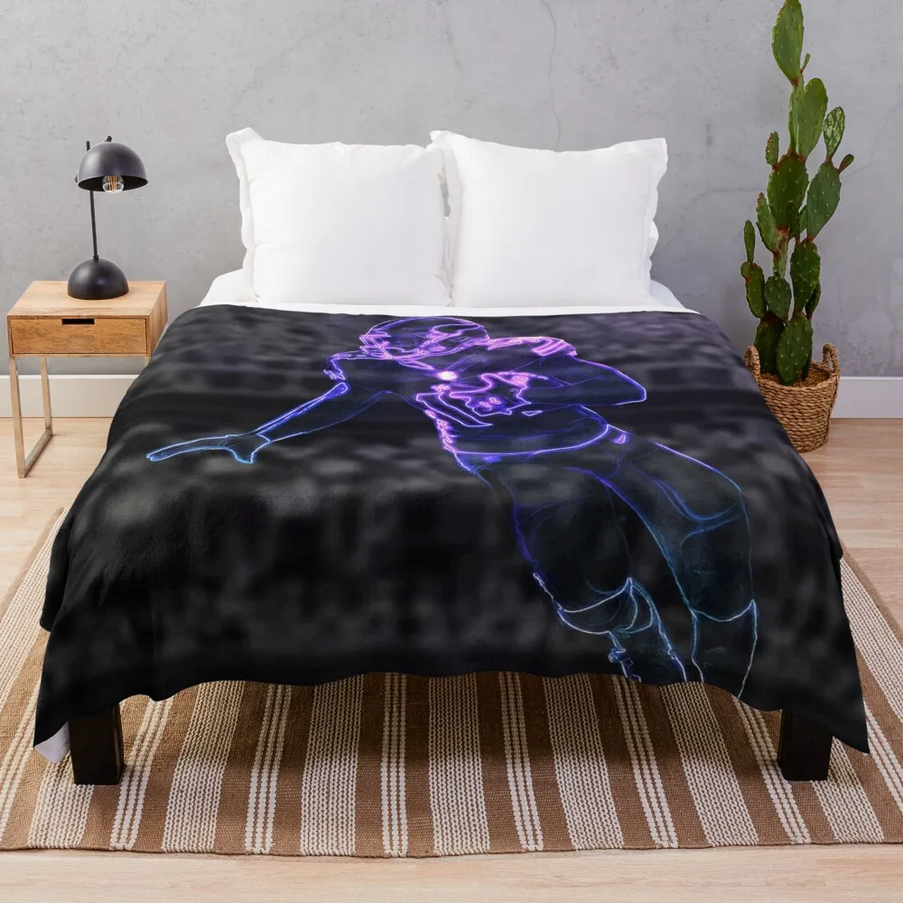 

Stefon Diggs Glow Artwork Throw Blanket Blankets Sofas Of Decoration Soft Plush Plaid Soft Plaid Furry Blanket