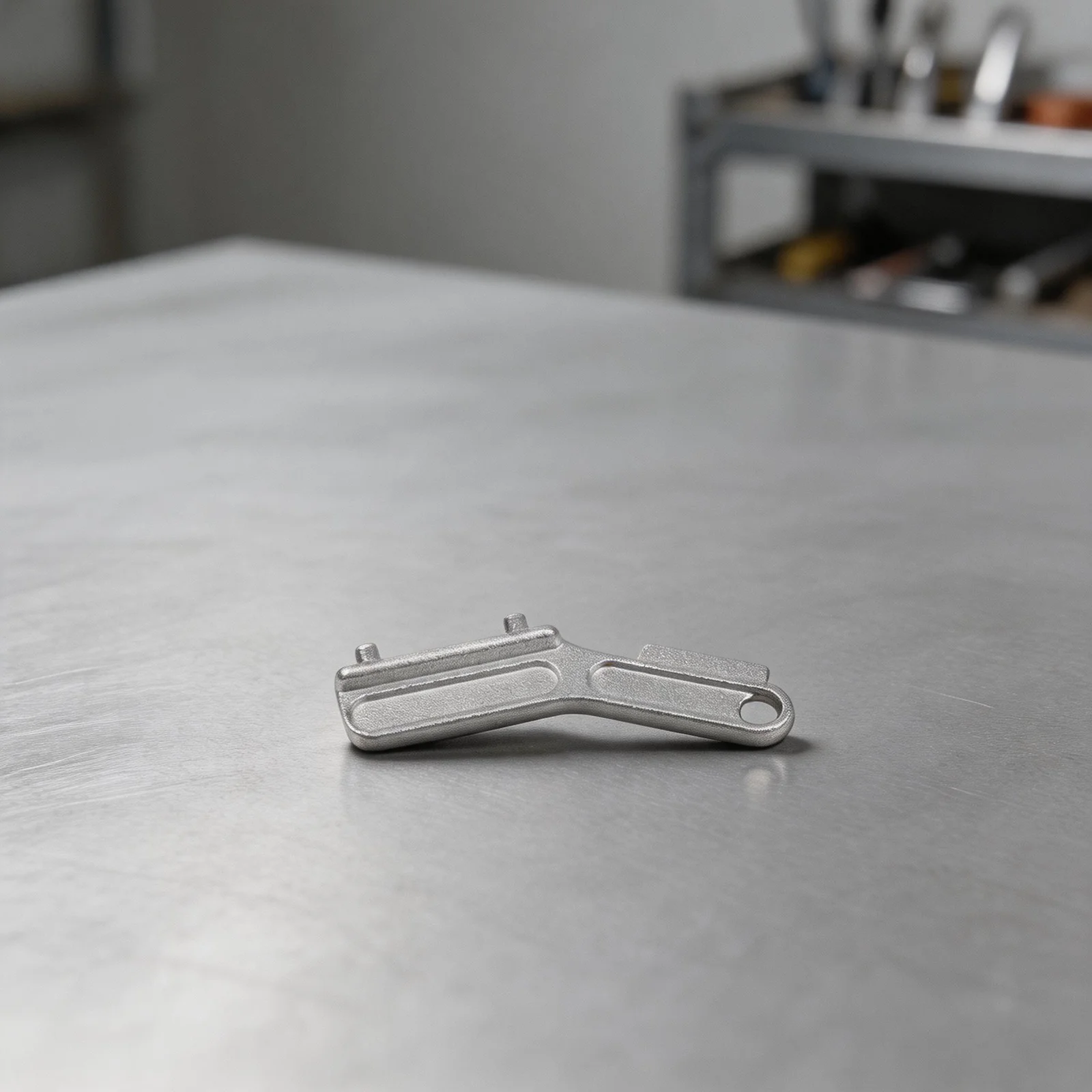 Yacht Fuel Cap Key Silver Deck Fill Key 304 Stainless Steel Textured Grip Compact Size Lightweight Precise Fit