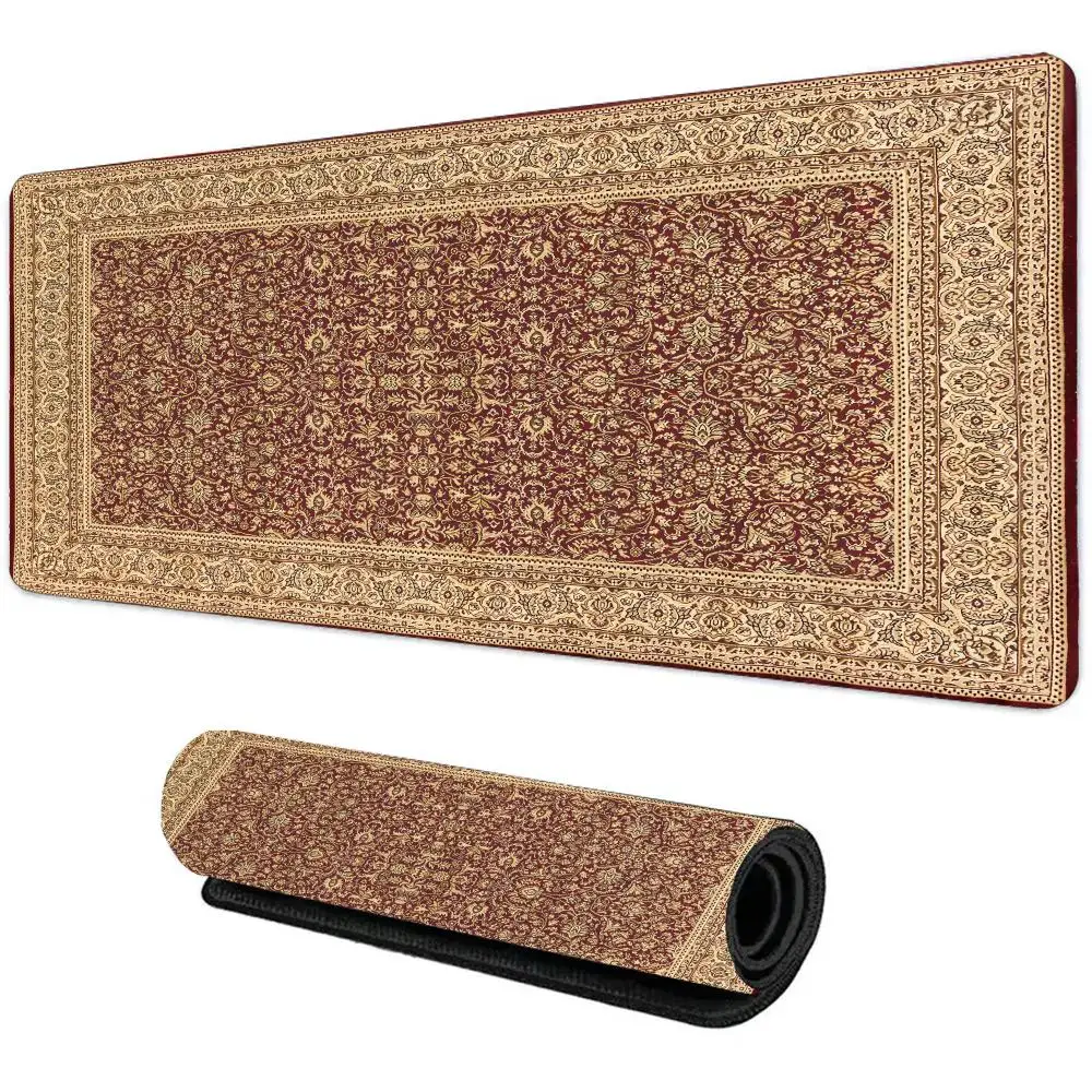 Large Turkish-style classic Persian carpet pattern HD printed mousepad rubber desk mat desktop decoration office accessories XXL