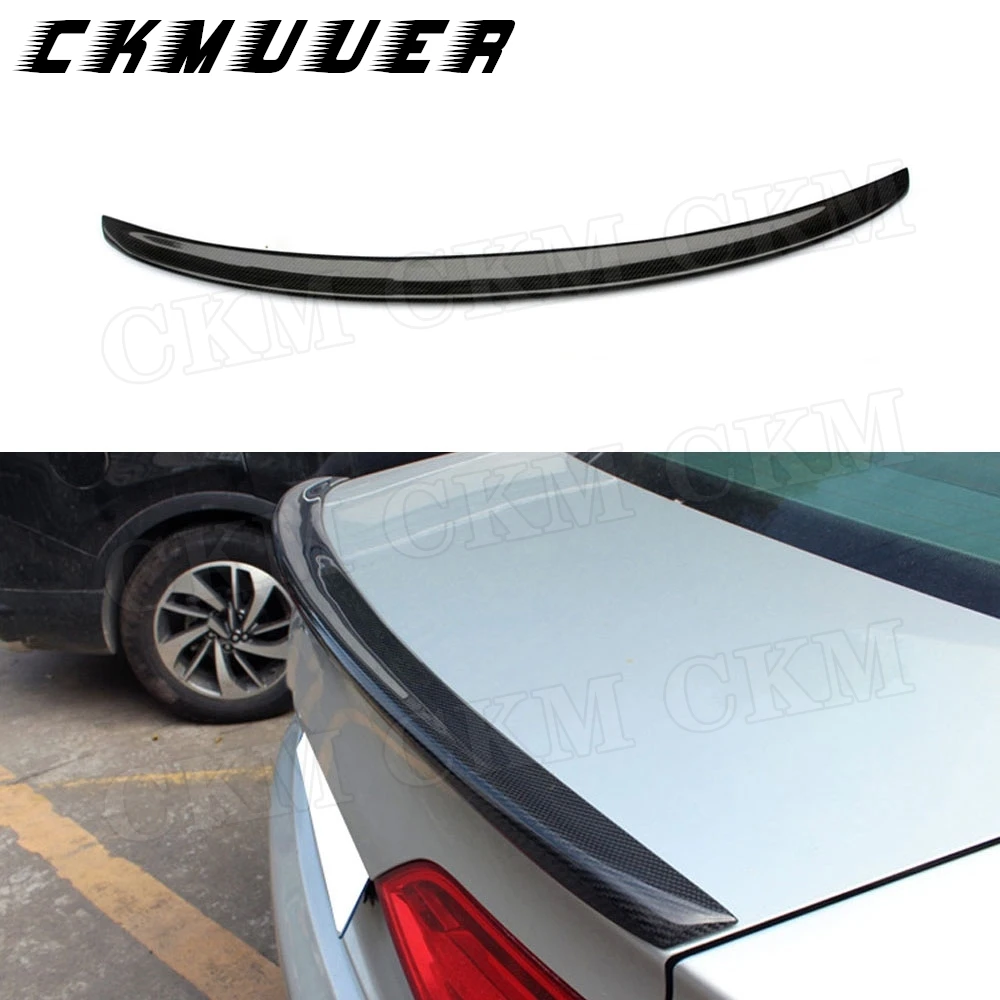 

CKMUUER Carbon Fiber Rear Spoiler Boot Trunk Duck Wings Spoiler Car Body Kits for Audi A4 B8.5 Sedan 2013-2016 S4 Style