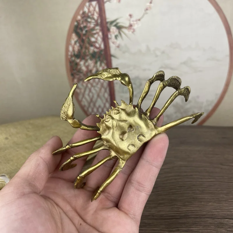 small , brass crab , decoration, metal craft, 7788, animal home decor, copper