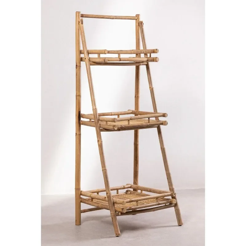 

Natural bamboo folding handmade ladder