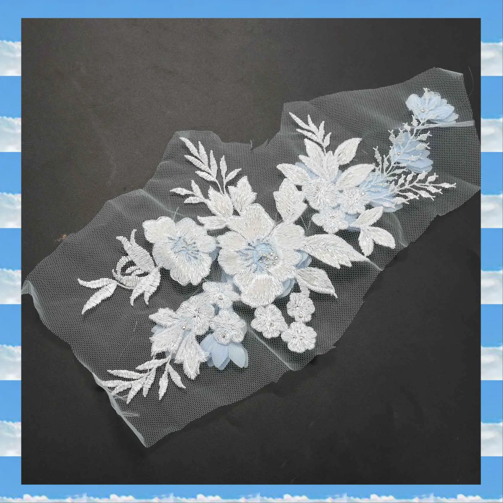 

A11I Beaded Hot Drilling Lace Bridal Beaded Flowers Embroidery Patches For Clothing Wedding Diy Decor Dress Iron On Sewing Appli
