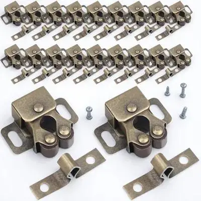 

Cabinet Spring Catch Roller Double Hardware for Pantry Wardrobes Cupboard Doors Durable Corrosion Resistant Oxidation