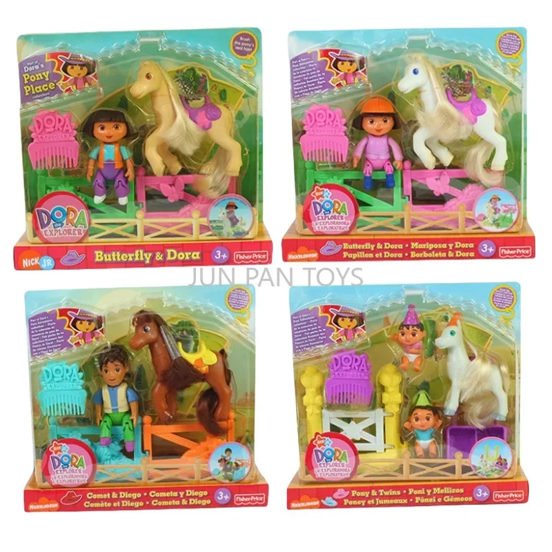 Dora The Explorer mariposa Cometa Diego Pony Twins dibujos animados clásicos figura de acción coleccionable modelo juguetes para niños regalos de cumpleaños 1 pieza