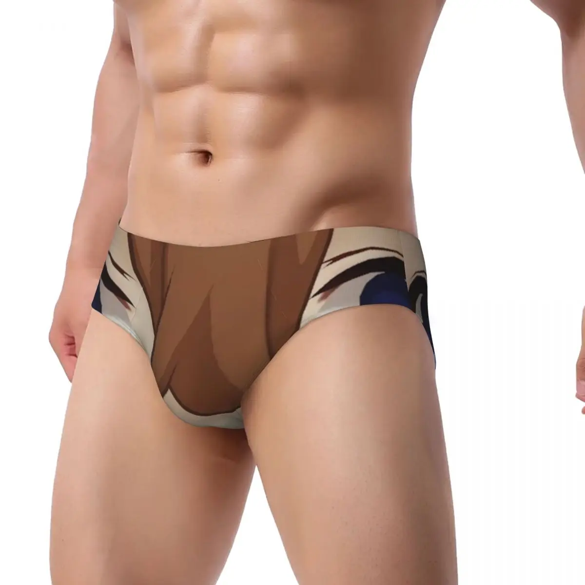 Custom Men's Childe Genshin Impact Men Panties Comfort Animated Cartoon Game Briefs Underwear