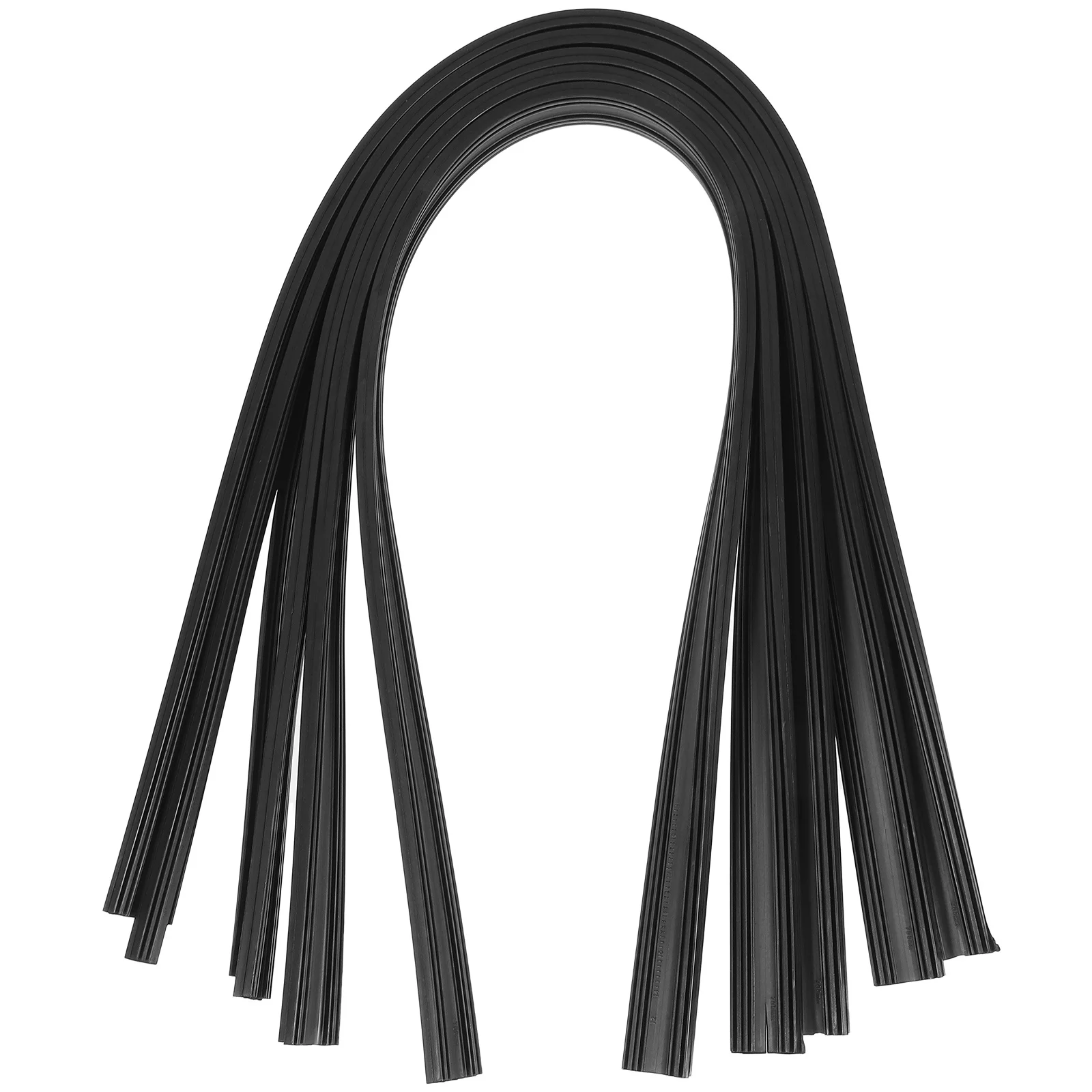 

10Pcs Automobile Wiper Blade Refills Flexible Rubber Strips for Windshield Cleaning Cutting Technology Enhanced