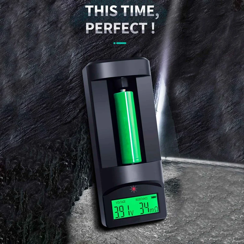 

New Digital Display Battery Voltage Internal Resistance Tester 0-999MΩ Universal 18650 Lithium Battery AA Detection