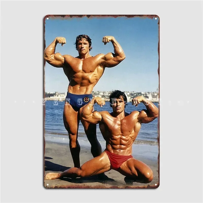 Póster de placa de Metal de Franco y Arnold en la playa, diseño de garaje, fiesta, Pub, decoración de garaje, cartel de estaño