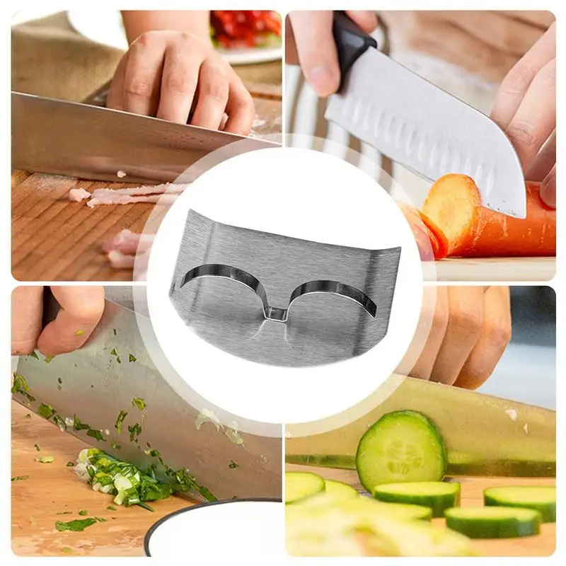 Finger Schutz für Schneiden Gemüse Cutter Edelstahl Schneiden Protektoren Cut Finger Schutz Werkzeug Küche Werkzeug Gadgets