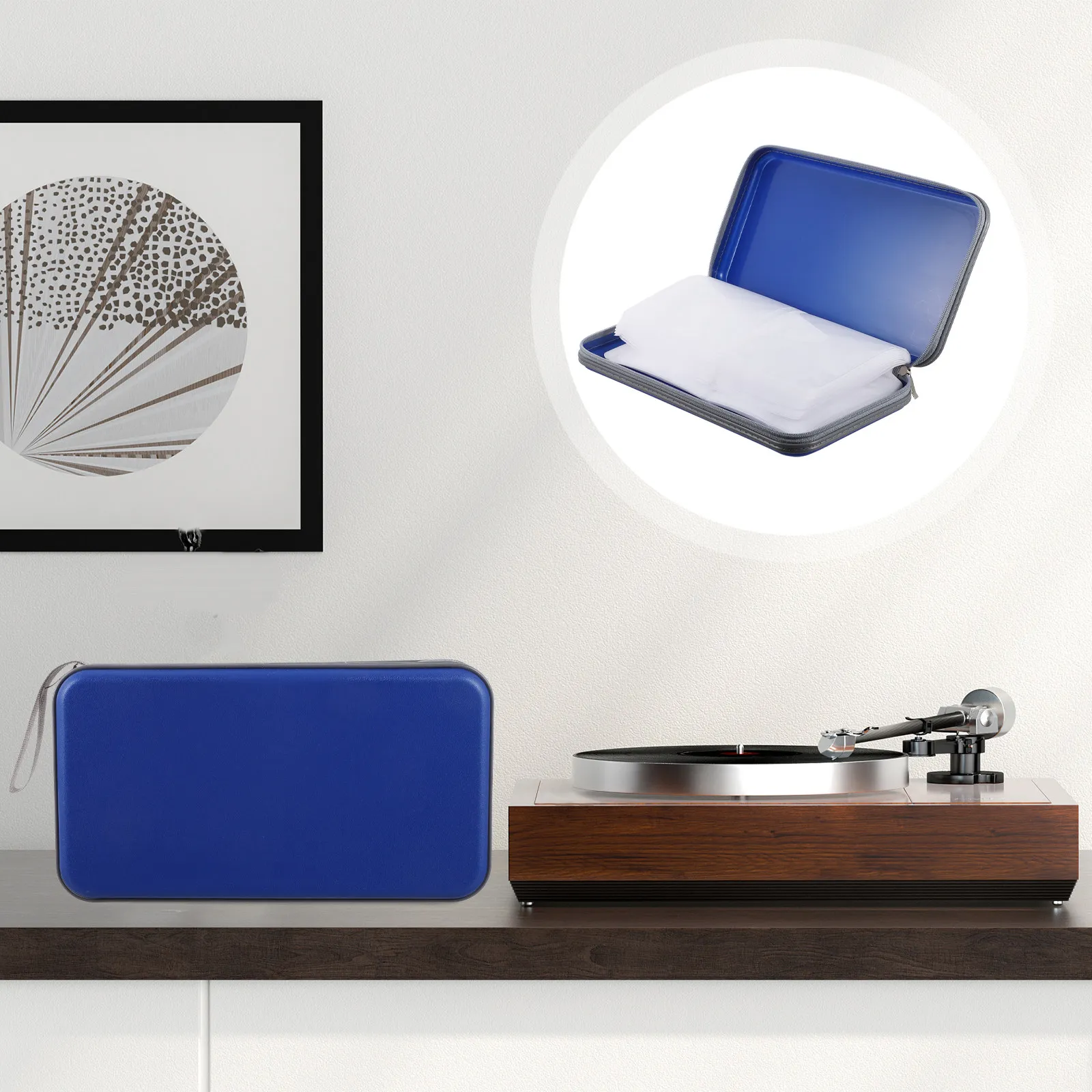 Plastic Portable Cd Dvd Organizer Cd Carry Case 80-Slot Media Dust-proof Scratch-resistant Design Smooth Zipper