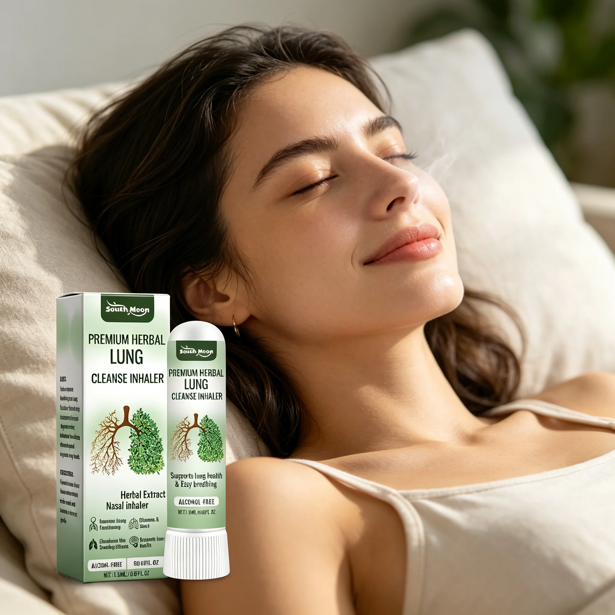 Herbal Body Care Nasal Inhaler Relieves Discomfort, Gently Cares, Fresh and Smooth Nasal Inhaler