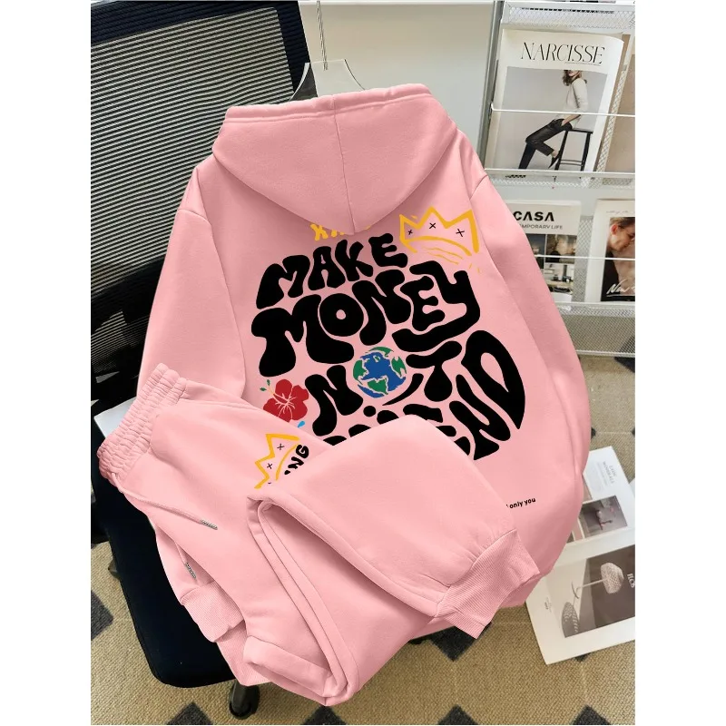 

2025 3D Printed Trendy and Personalized Men's Hooded Sweatshirt and Pants Set Street Fashion Style Two-piece Set