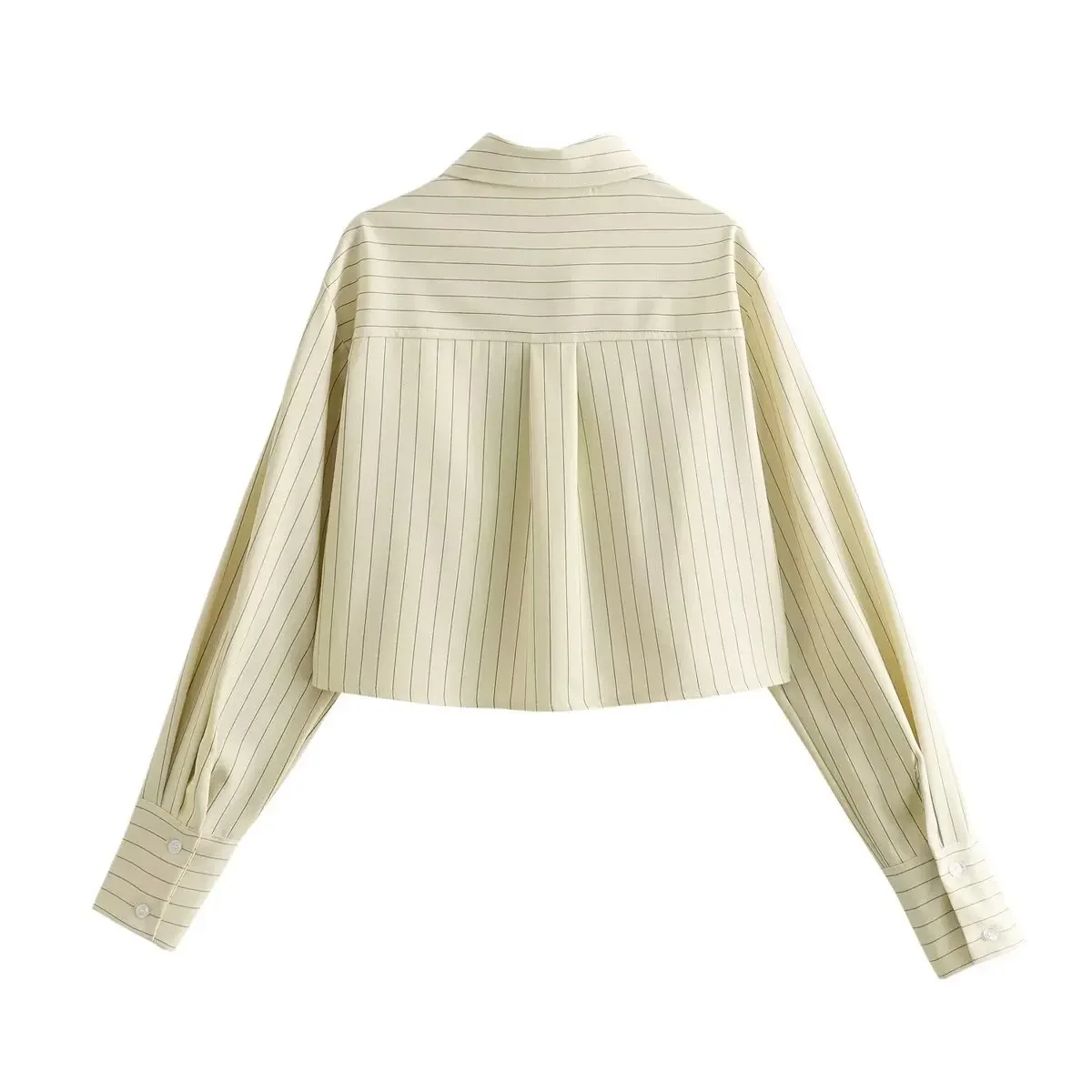 Suit Women's 2024 Fashion Temperament Joker Striped Short Long Sleeve Shirt Retro Women's Chic Top+pleated Skirt Suit