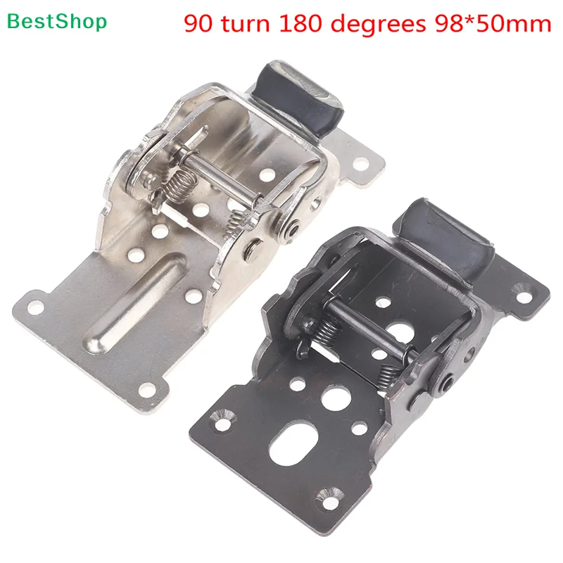 ★1PC 0-90-180 Degree Self-Locking Folding Hinge Table Leg Folding Furniture Hinge