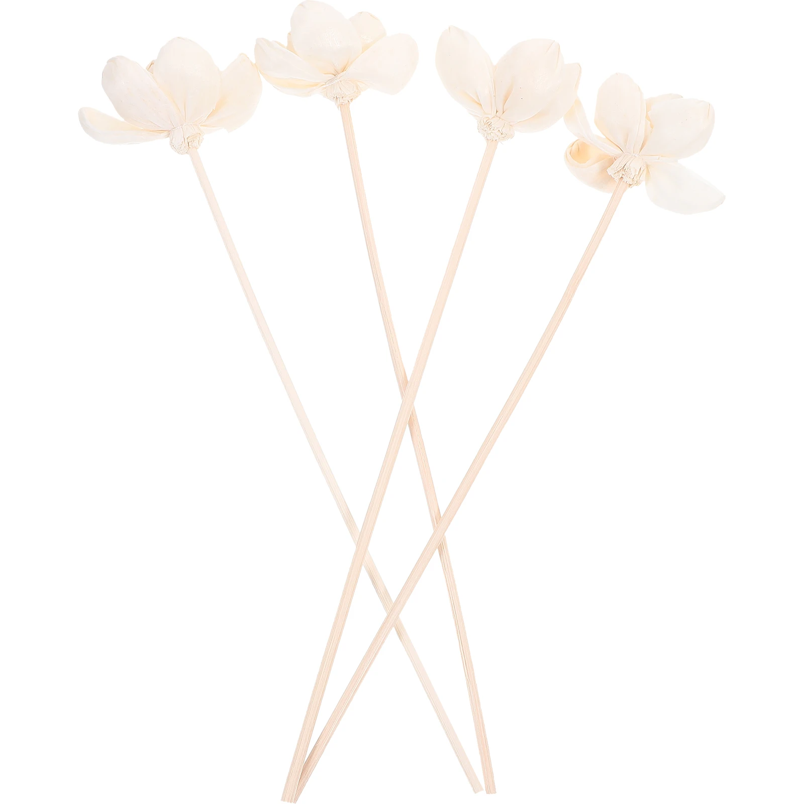 

4pcs Dried Flower Aromatherapy Diffuser Diy Cotton Craft For Home Office Desk Wall Bathroom Essential Oil Air Freshener Small