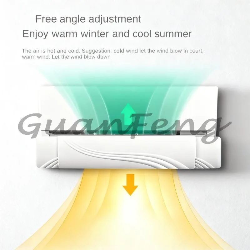 Adjustable Angle Telescopic AC Windshield,Anti-condensation Air Conditioner Windshield Cover,Prevent Direct Cold Air Blowing Out
