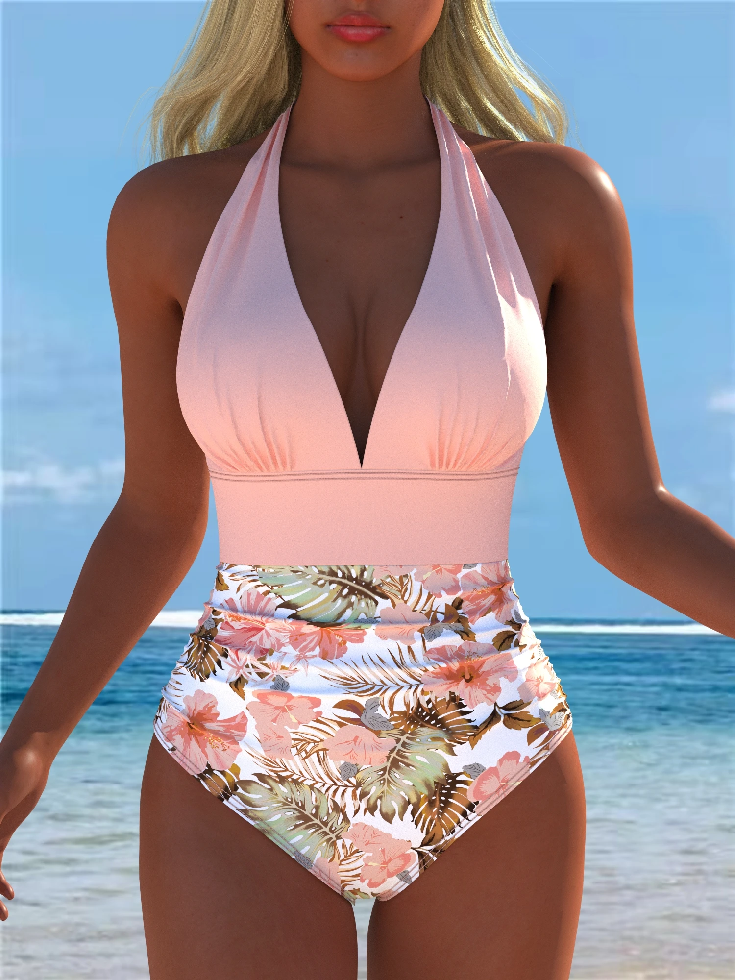 Traje de baño para mujer, traje de baño, ropa de playa, verano, festival en la playa, vacaciones, viajes, sexy, lujoso, moderno, trajes de una pieza