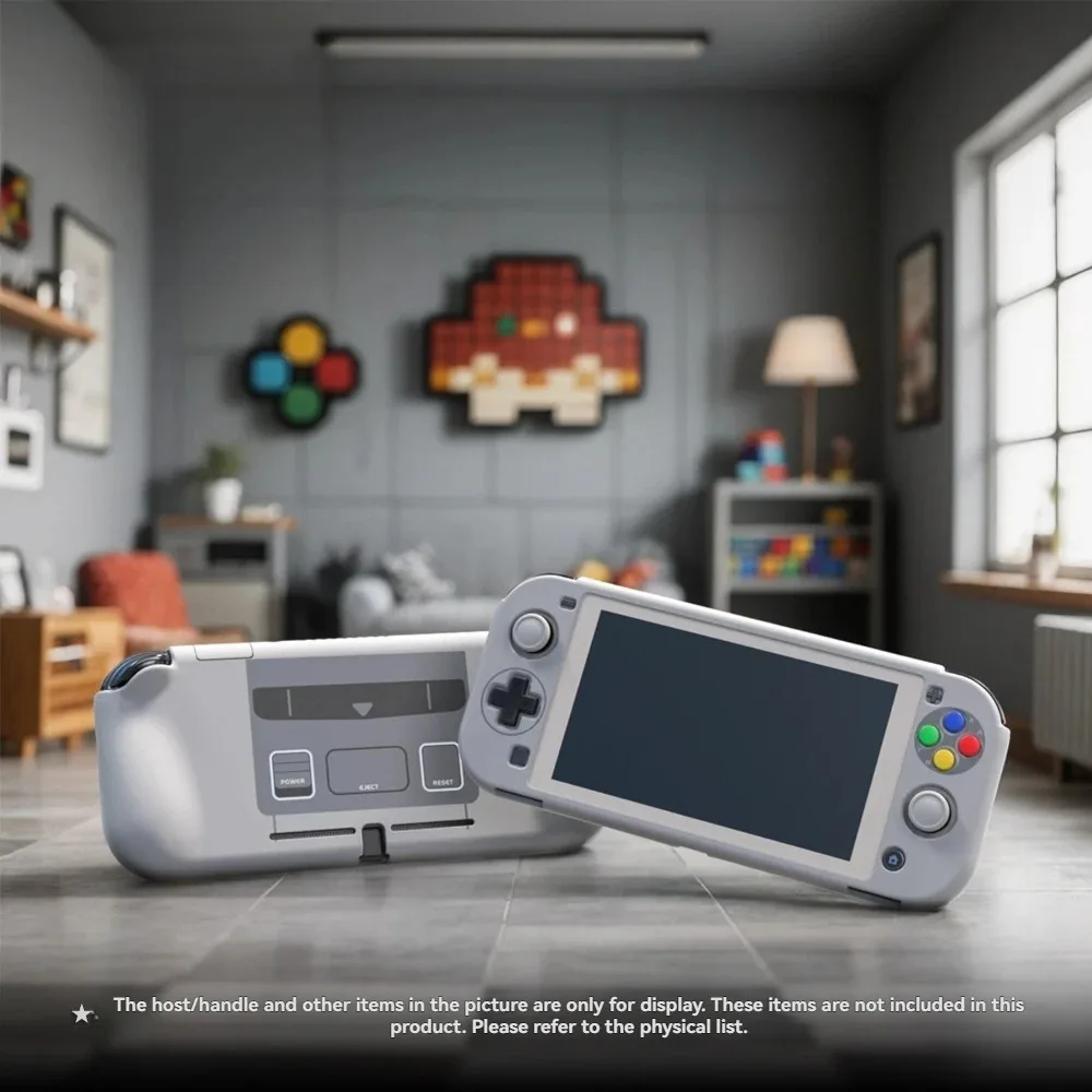 Classic Retro Protective Case for Switch /NSL-SNES/ EU/GBF Lite Protective Cover Grip Fully Wrapped Hard Shell Game Components