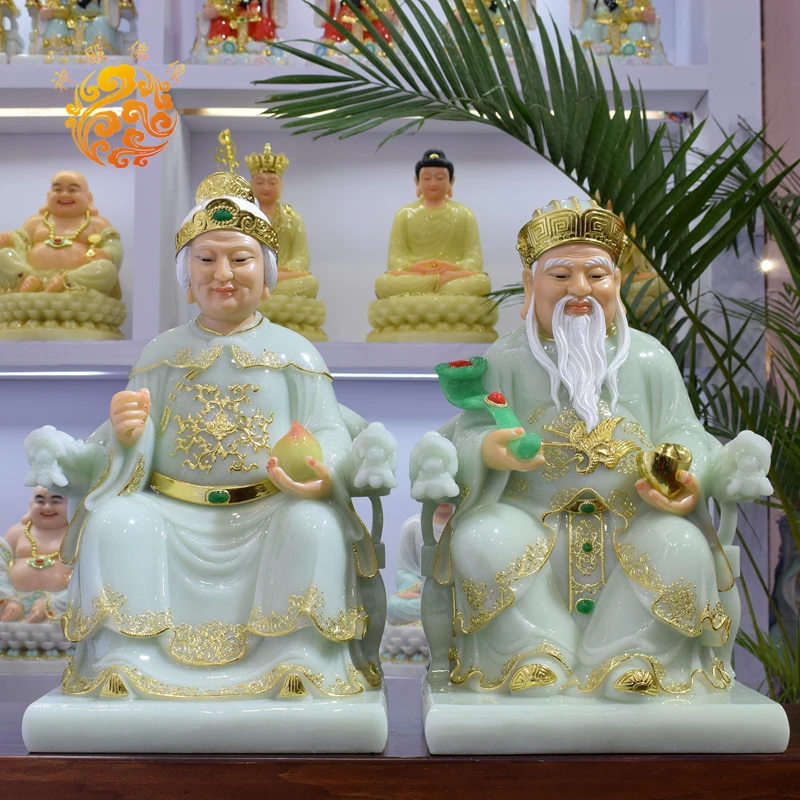 A pair Asia Temple Worship HOME efficacious bring wealth luck 