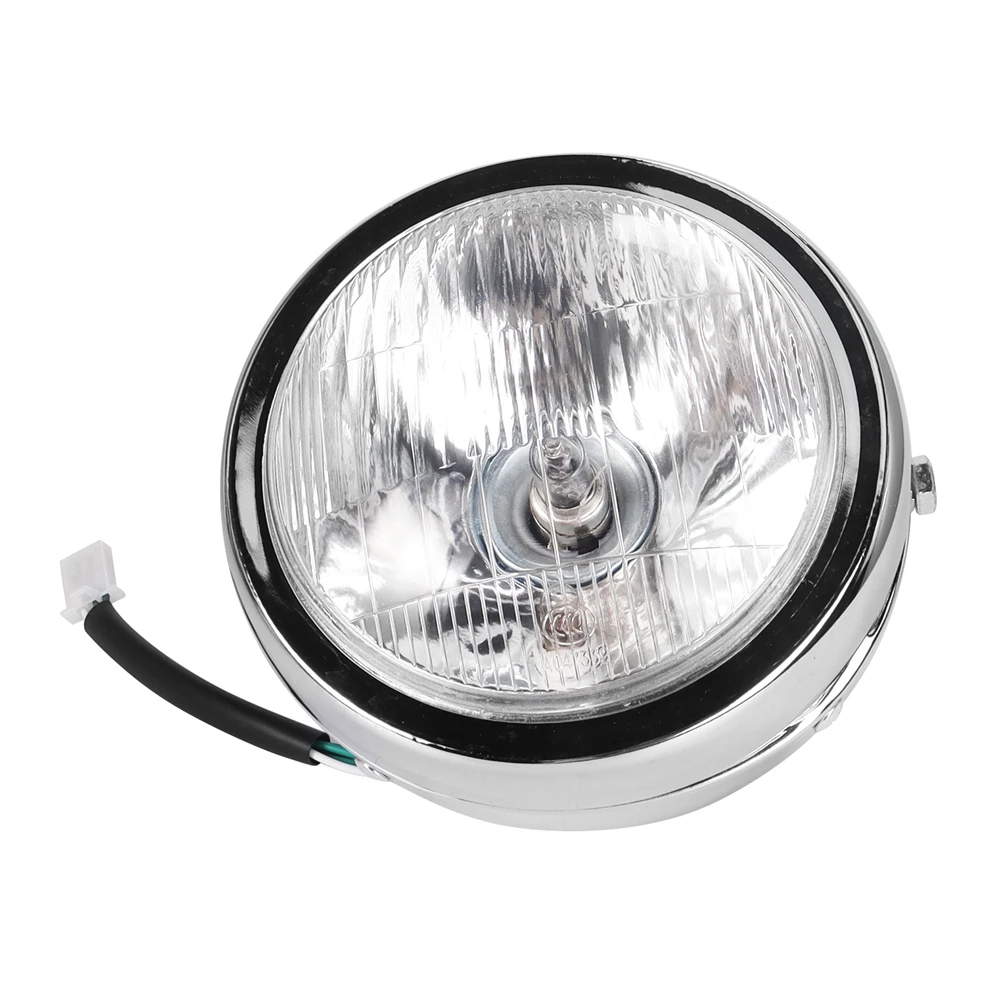 Retro Lens Motorcycle Round Modified Front Headlight Fits For CG125 GN125