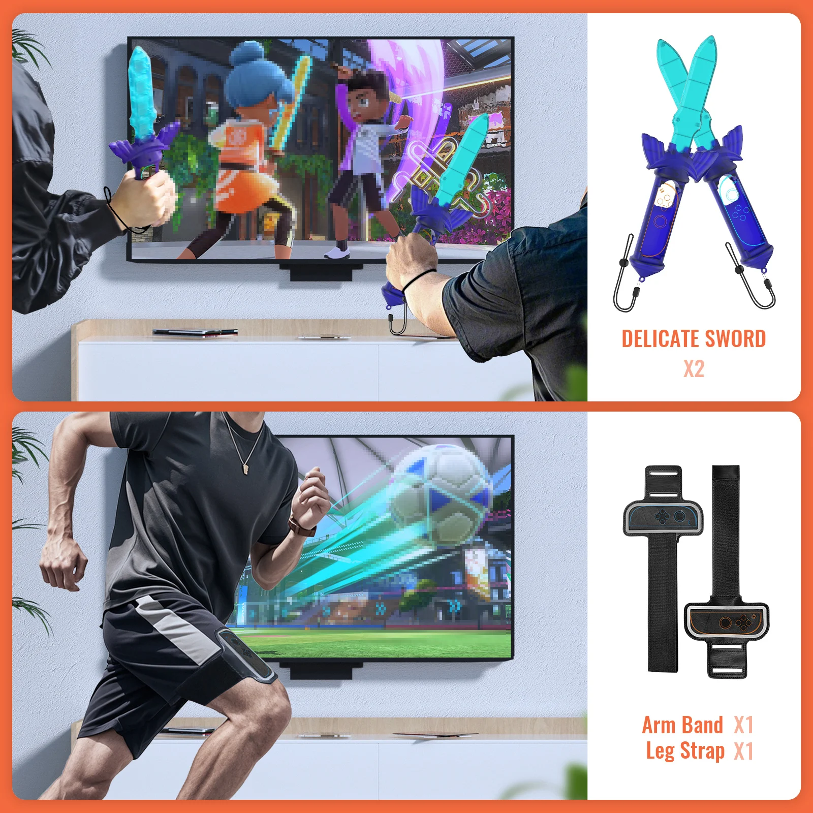 12 in 1 スポーツアクセサリーセット Switch 2 コンソール&Joy-con 用