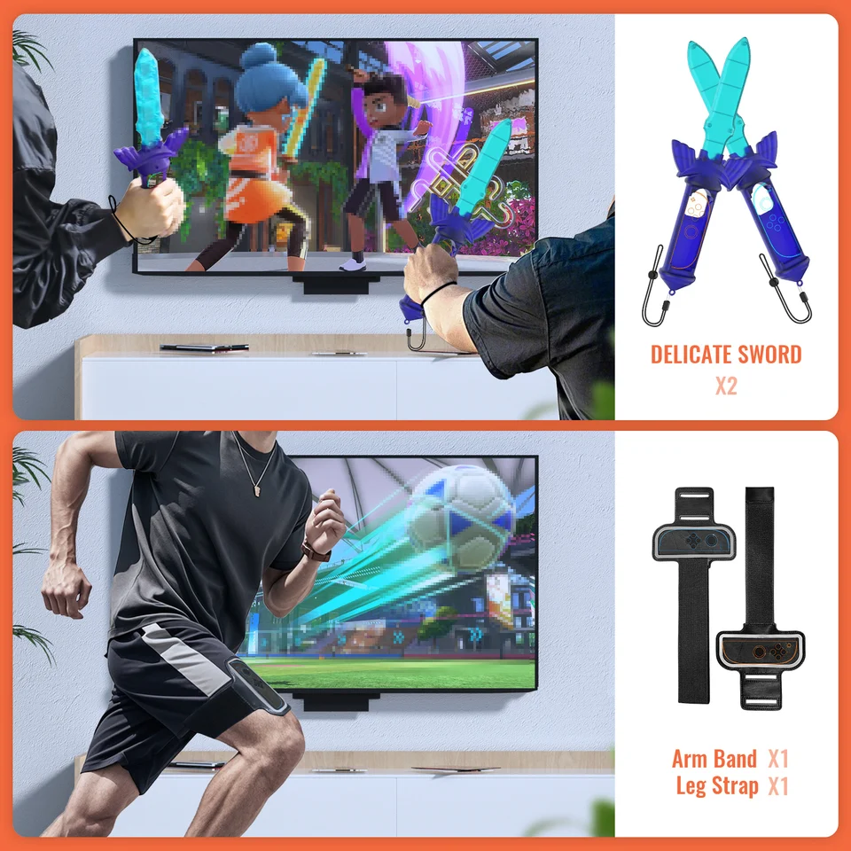 12 in 1 スポーツアクセサリーセット Switch 2 コンソール&Joy-con 用