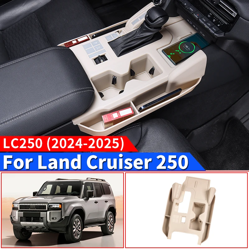 For 2024 2025 Toyota Land Cruiser 250 1958 Prado LC250 Center Console Storage Protection Sleeve Gear Cover Interior Accessories