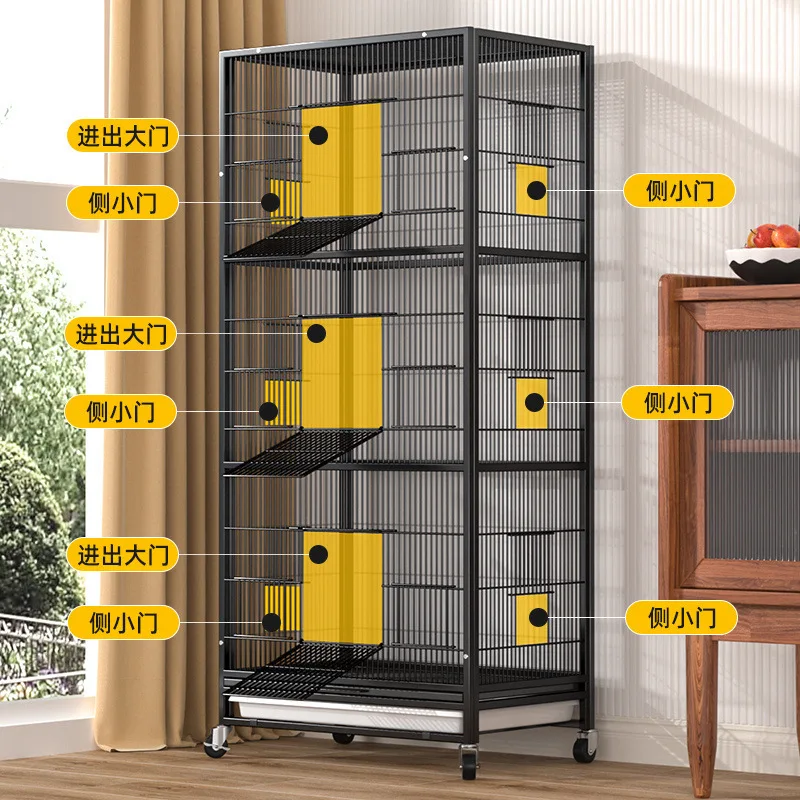 Bird cage  full set of Xuanfeng thrush new splash-proof cover bird cage
