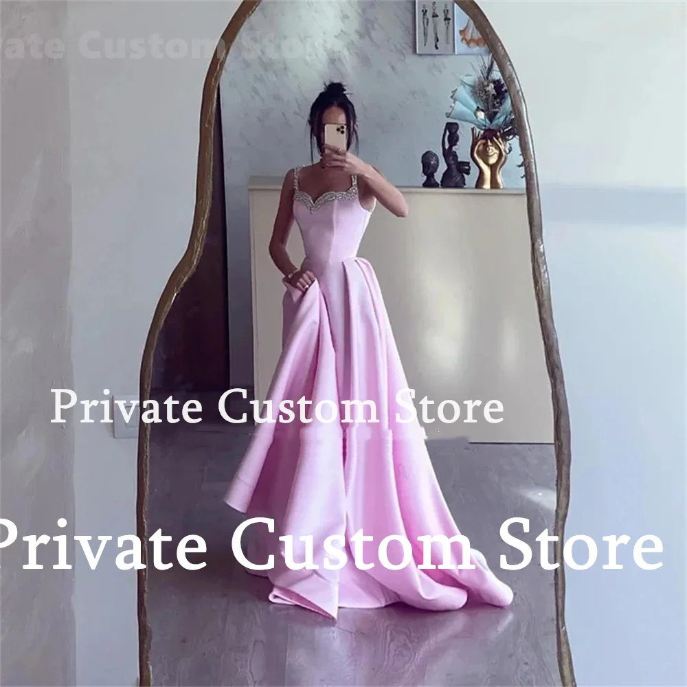 Women Yellow Prom Dress Shiny Sequin Sleeveless A-Line Satin Ankle-Length Wedding Party Dress New Long Formal Evening Dress