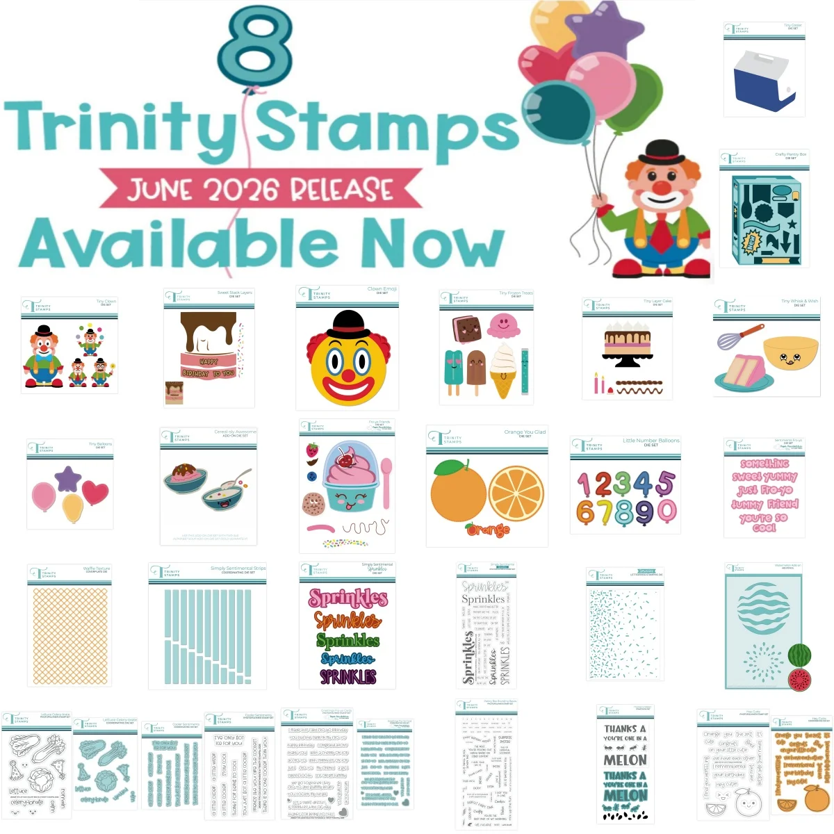 Newest 2026 June CRAFTY PANTRY BOX Metal Cutting Dies Clear Stamps Stencil Hot Foil For DIY Scrapbook