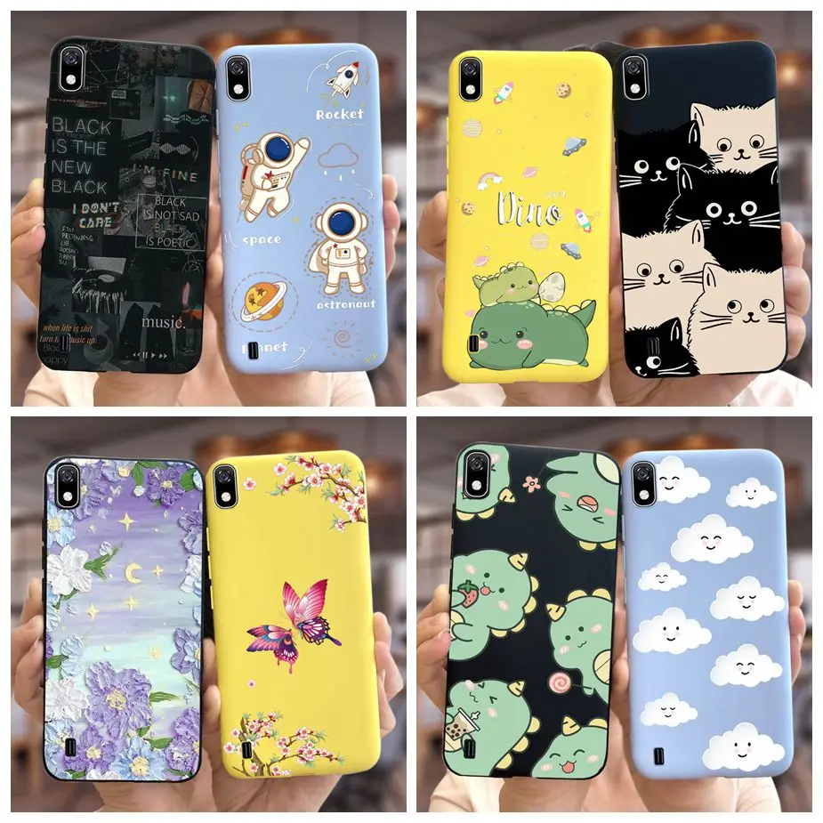 Para Samsung Galaxy A10 funda A10s A20 A20s funda trasera de dibujos animados bonita funda de teléfono para Samsung A10 A10s A 20 s Galaxy A20s Fundas suaves