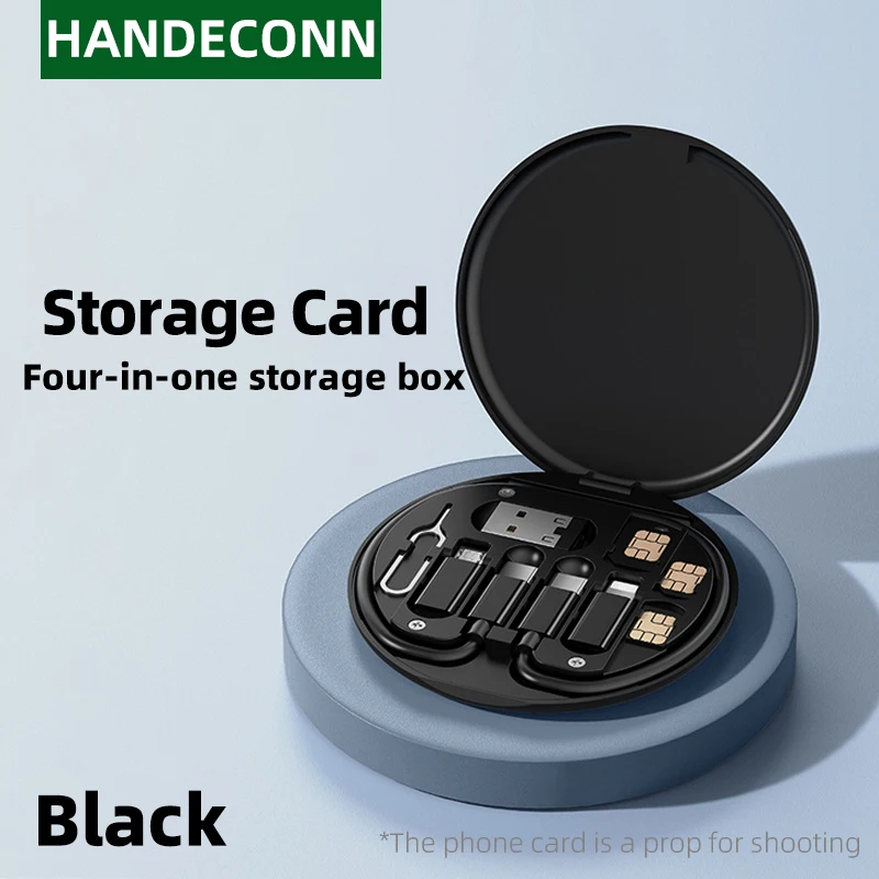 60W Fast Charging Multi-Functional Cable Storage Box Set with Phone Stand and Multi-Port Adapter for iPhone and Samsung - Image 5