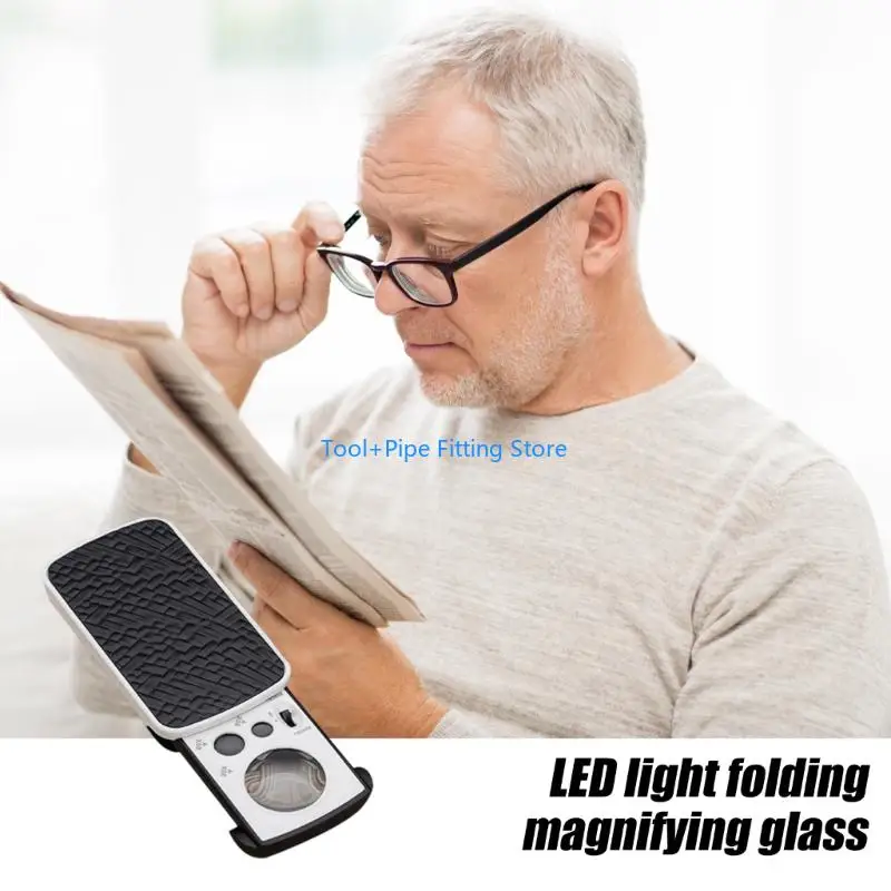 F92B Foldable Optical Glass Lens For Jewelry Stamps Electronics Reading