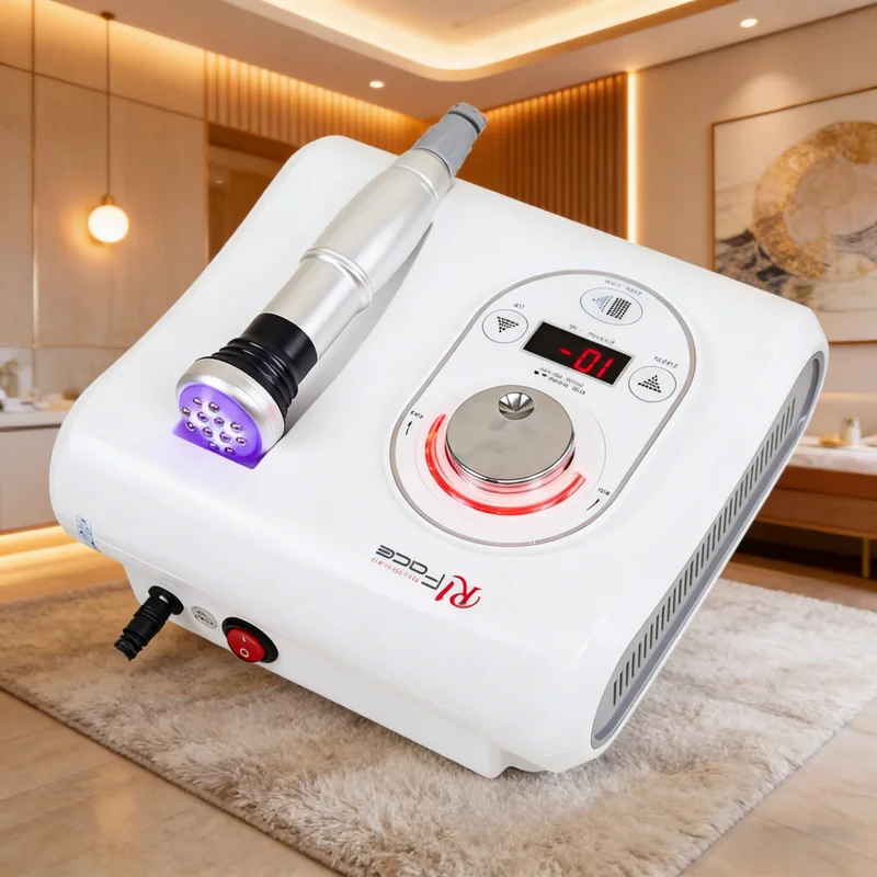 EMS+RF Facial MassageRF Blue and Red LED Light Therapy Antiaging Wrinkle Removal Skin Tightening Machine